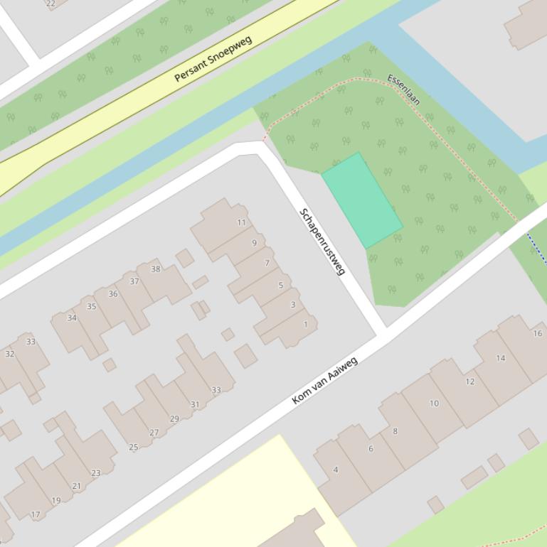 Kaart van de Schapenrustweg.