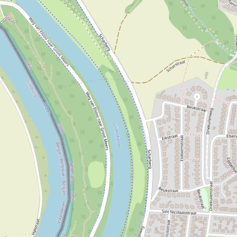 Kaart van  Scharberg.