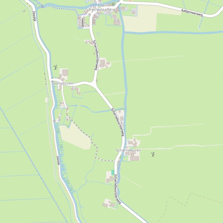 Kaart van de Scharnebuursterweg.