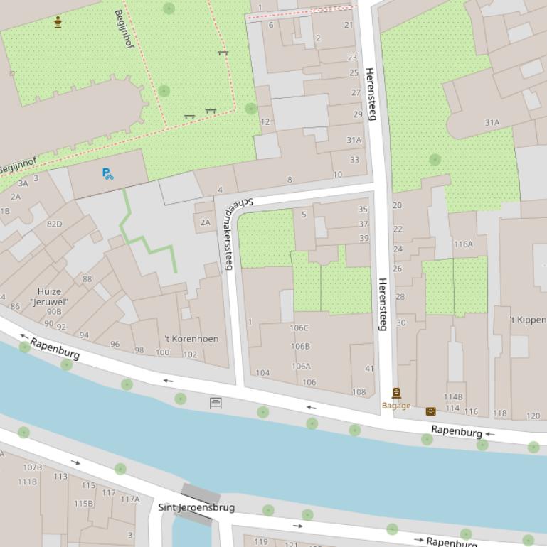 Kaart van de Scheepmakerssteeg.