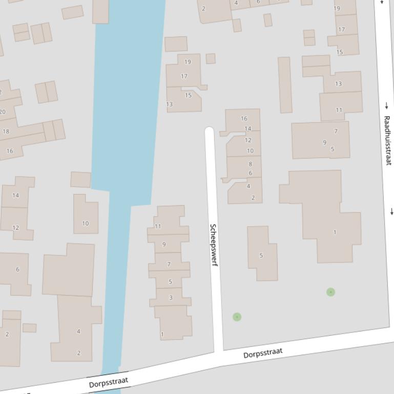 Kaart van het Scheepswerf.