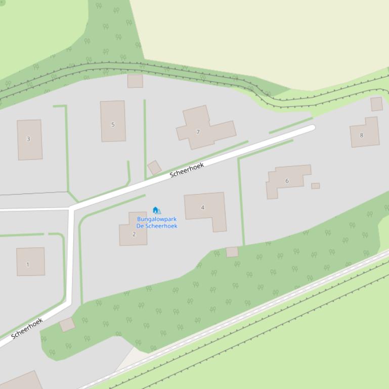 Kaart van  Scheerhoek.