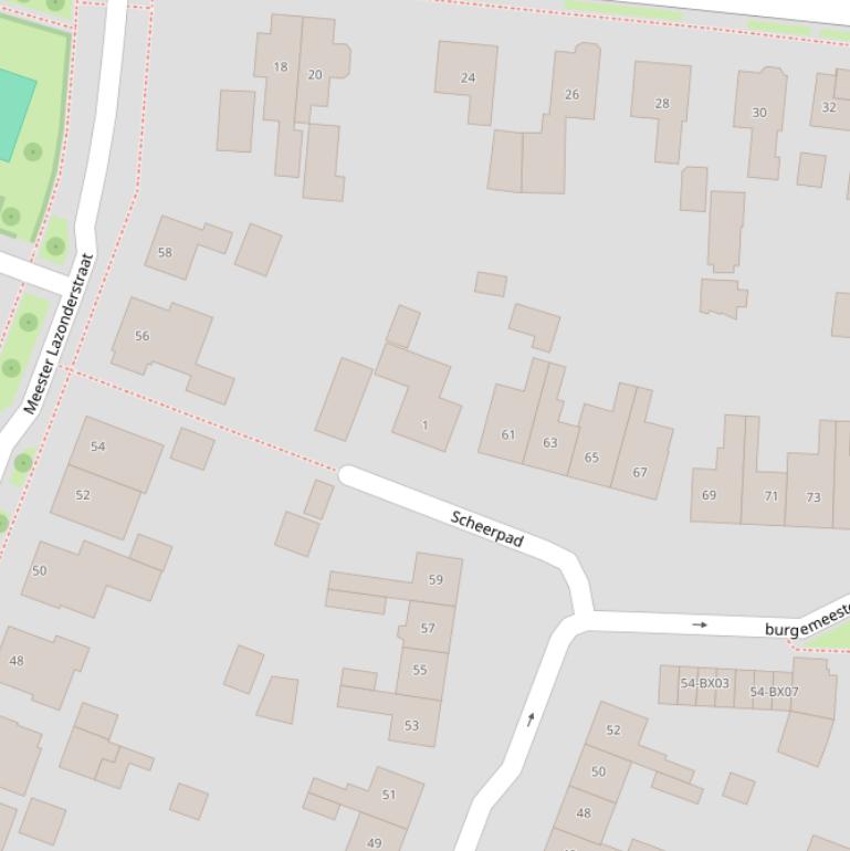 Kaart van het Scheerpad.