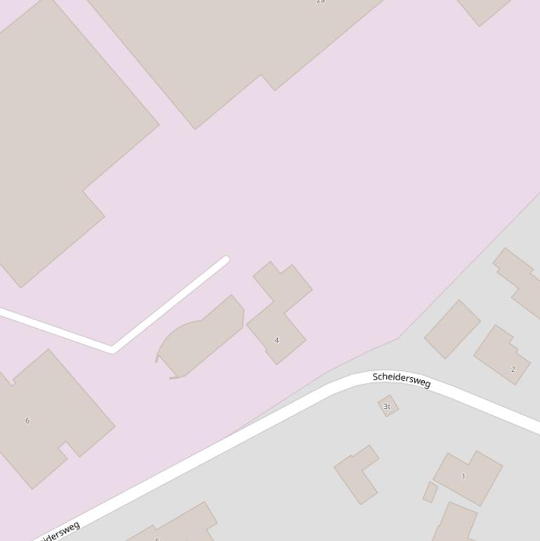 Kaart van de Scheidersweg.