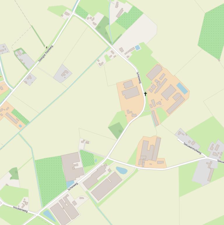 Kaart van de Scheiweg.