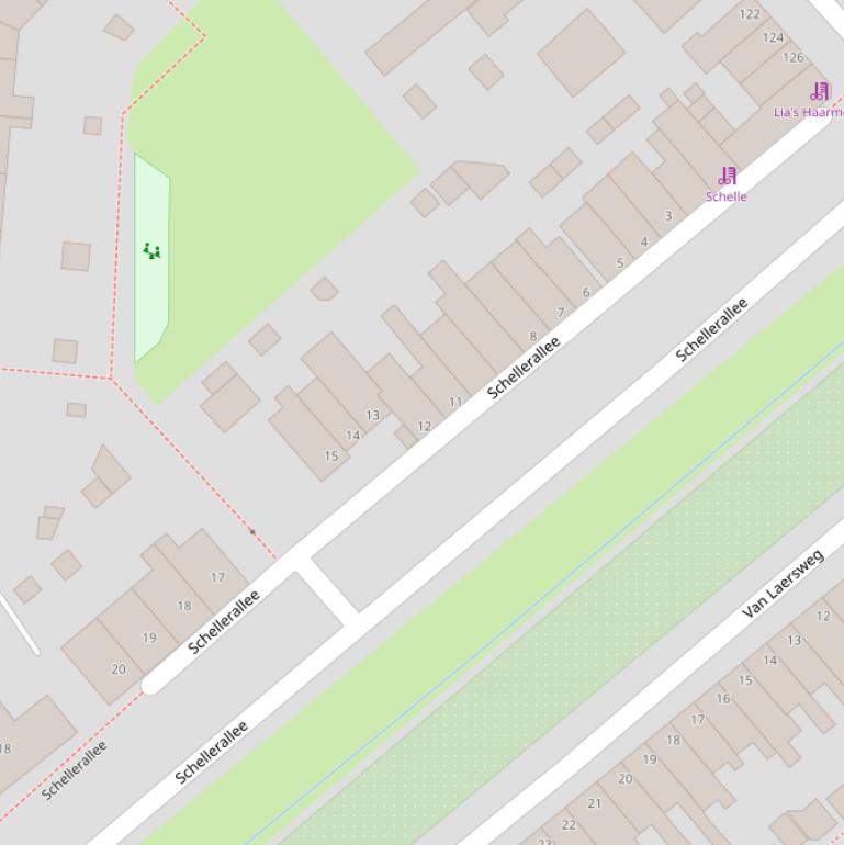 Kaart van  Schellerallee.