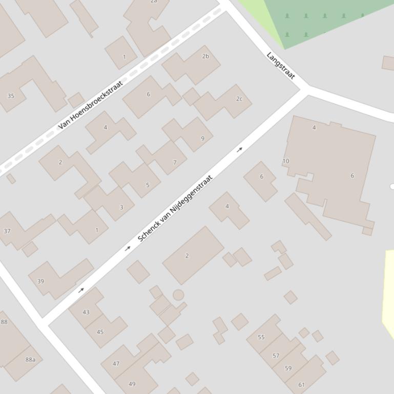 Kaart van de Schenck van Nijdeggenstraat.