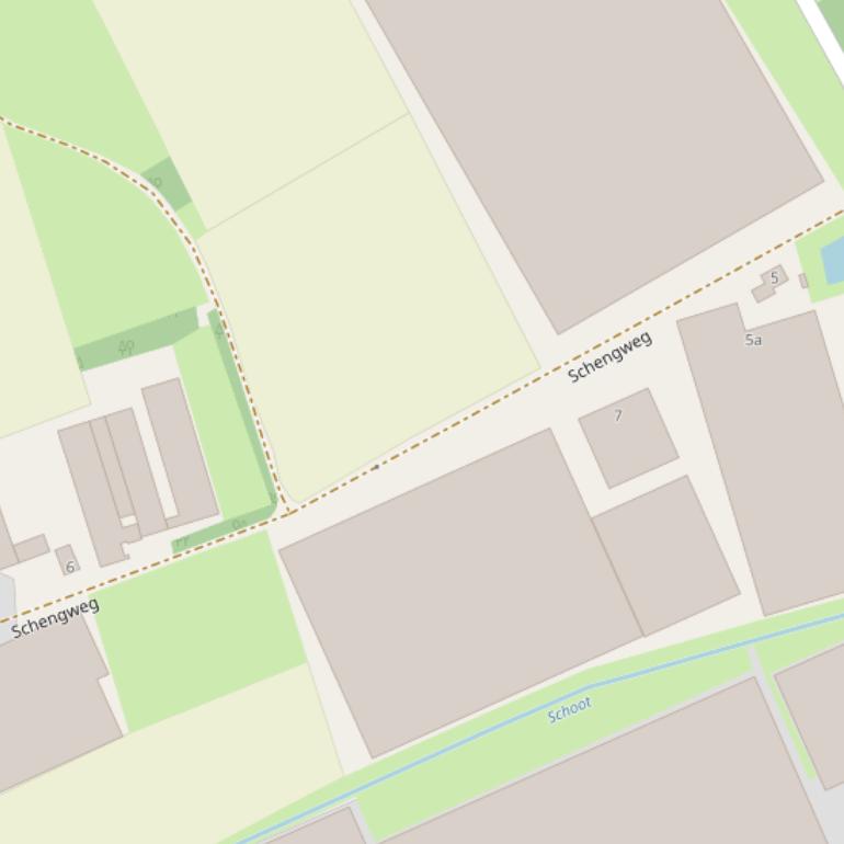 Kaart van de Schengweg.