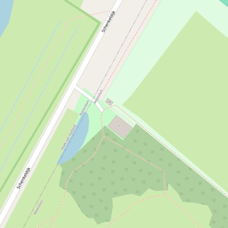 Kaart van de Schenkeldijk.