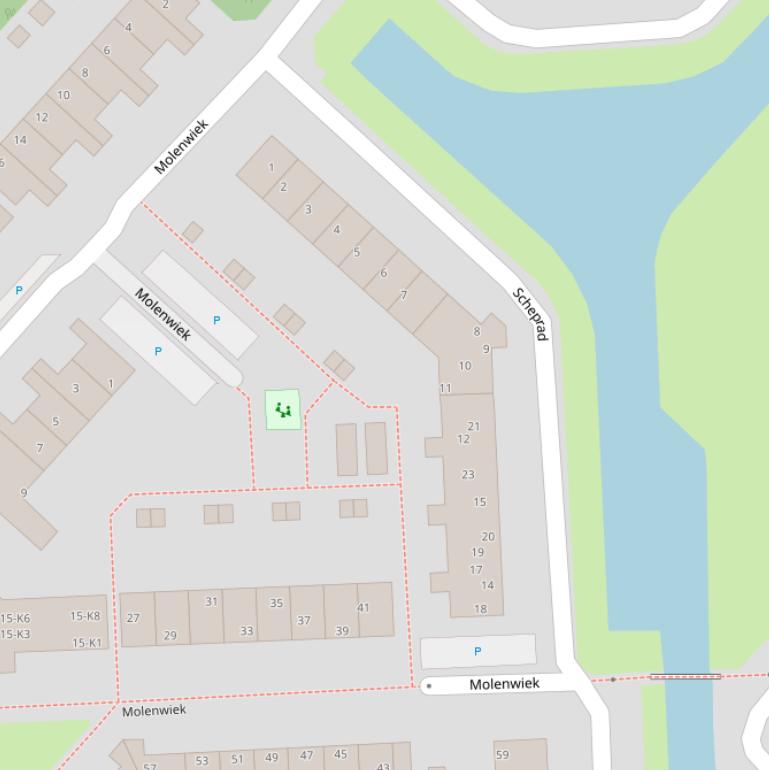 Kaart van  Scheprad.