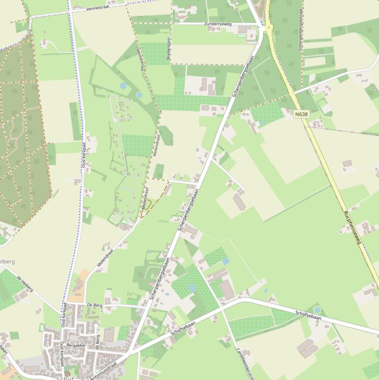 Kaart van  Scherpenbergsebaan.