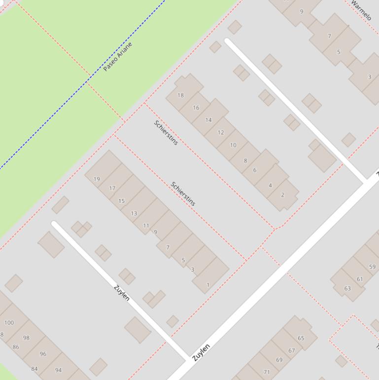 Kaart van  Schierstins.