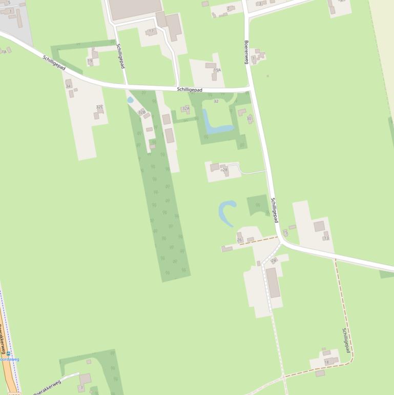 Kaart van het Schilligepad.