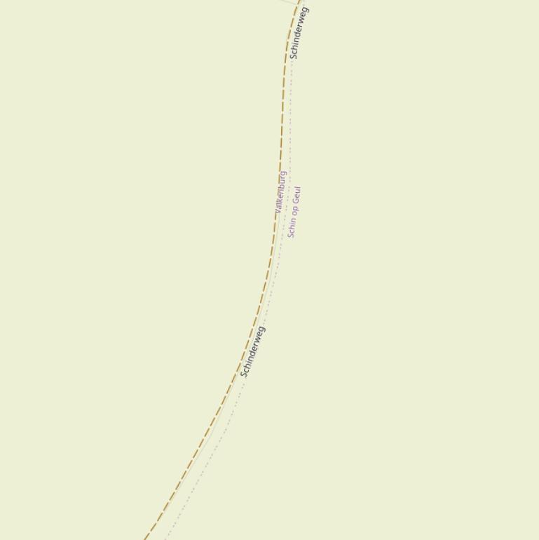 Kaart van de Schinderweg.