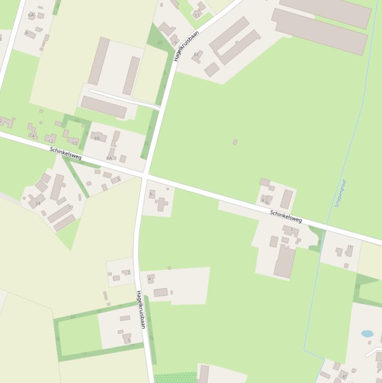 Kaart van de Schinkelsweg.
