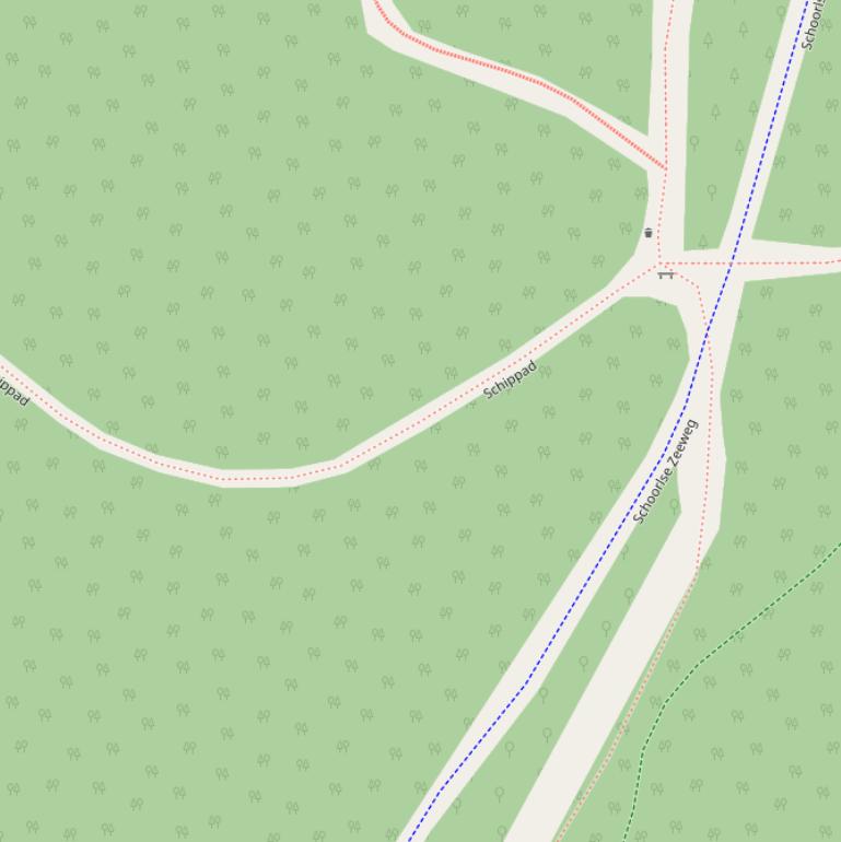 Kaart van het Schippad.