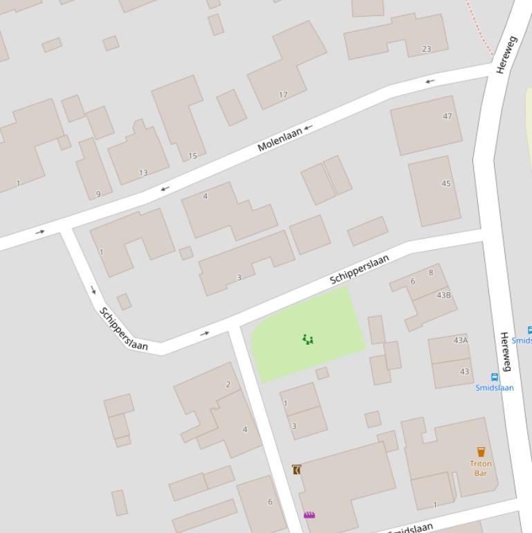 Kaart van de Schipperslaan.