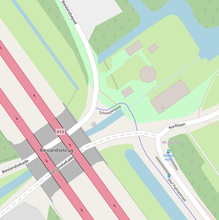 Kaart van het Schoepenpad.