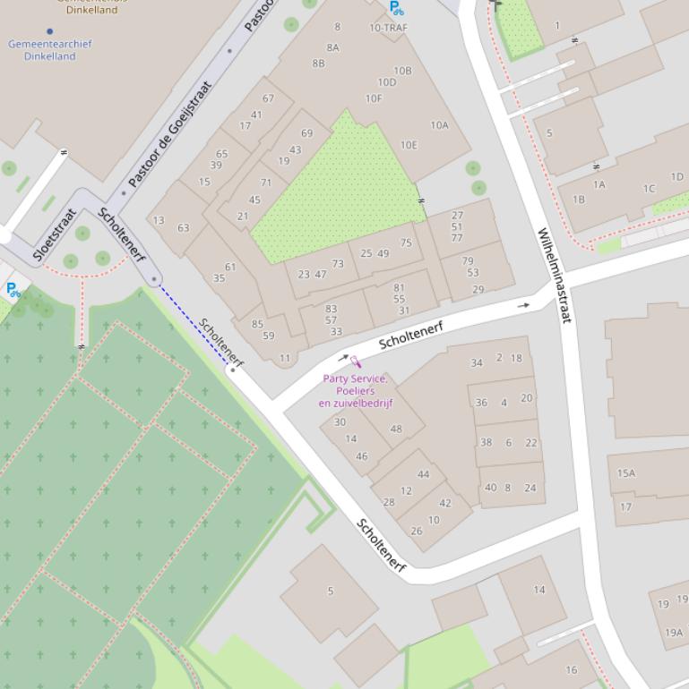 Kaart van het Scholtenerf.