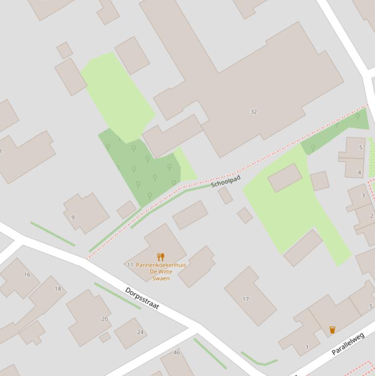 Kaart van het Schoolpad.