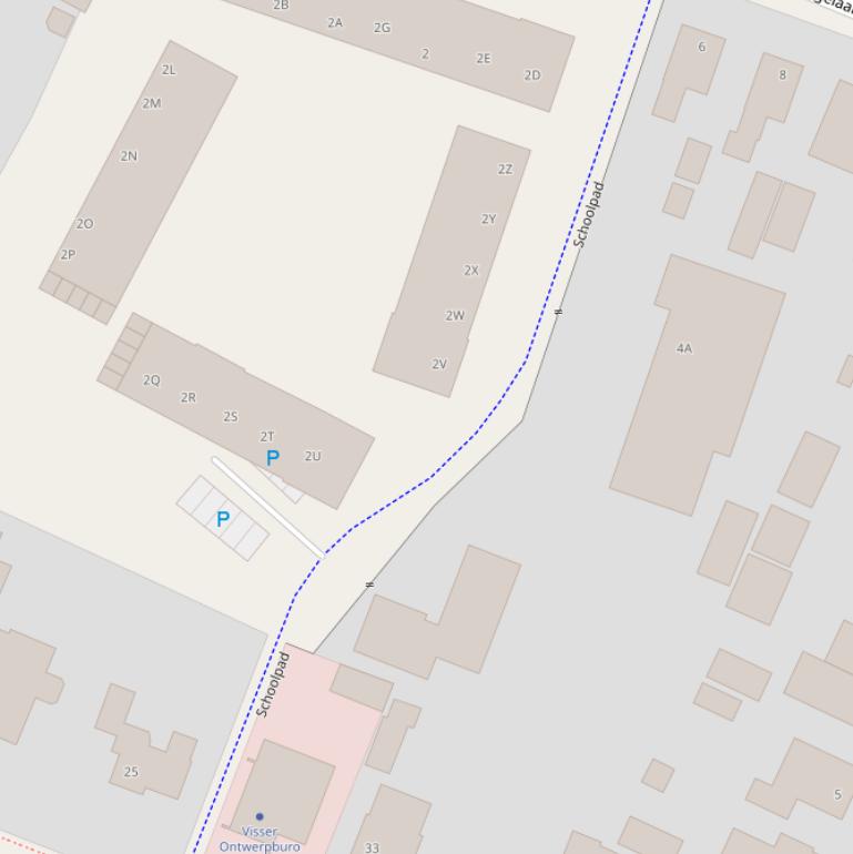 Kaart van het Schoolpad.