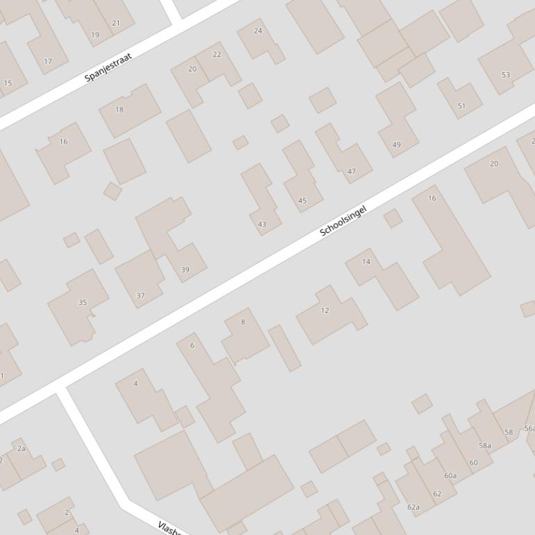 Kaart van de Schoolsingel.