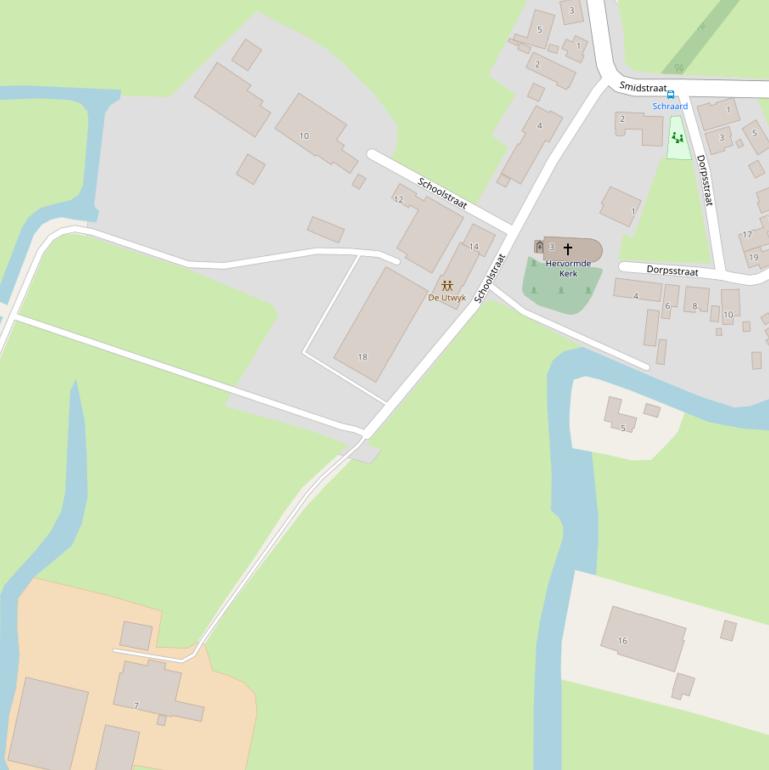 Kaart van de Schoolstraat.