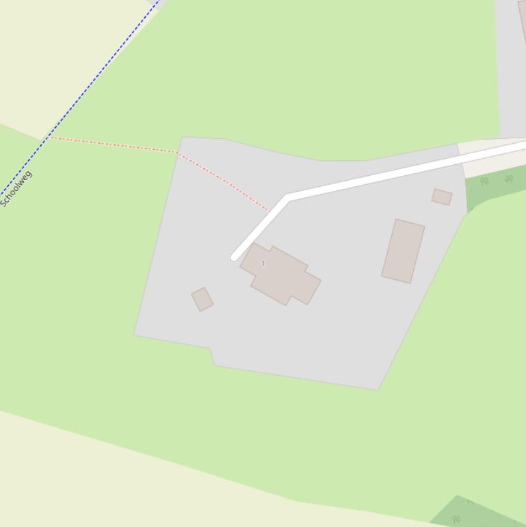 Kaart van de Schoolweg.