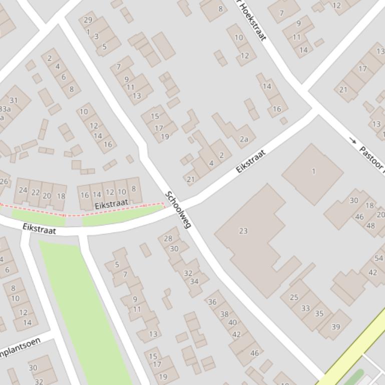 Kaart van de Schoolweg.