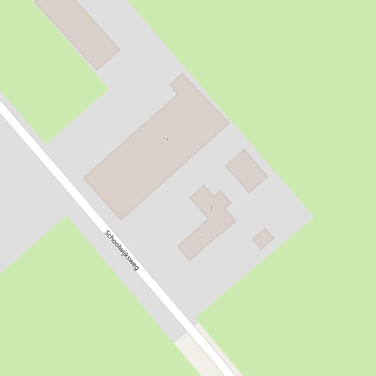 Kaart van de Schoolwijksweg.