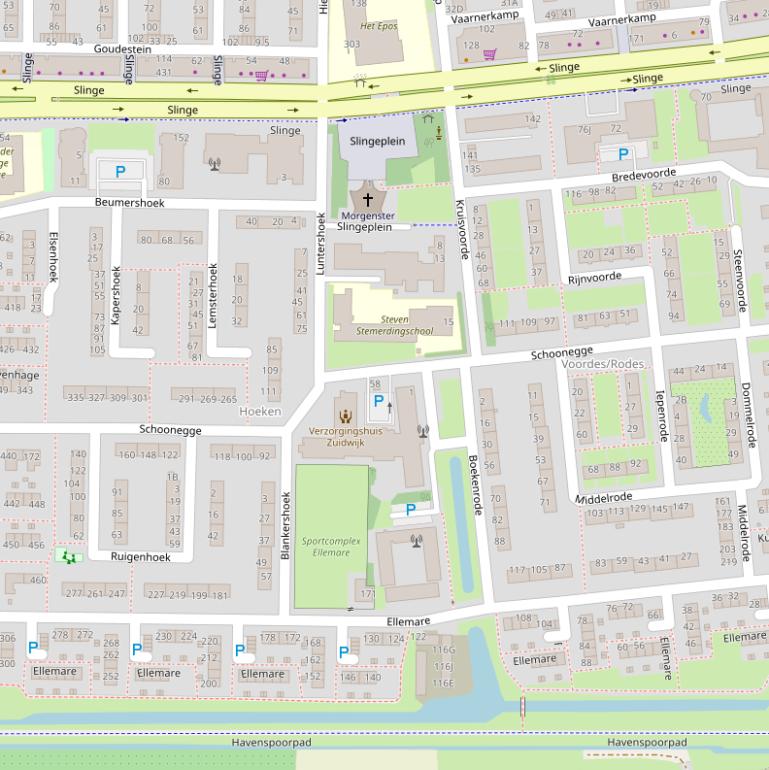 Kaart van  Schoonegge.