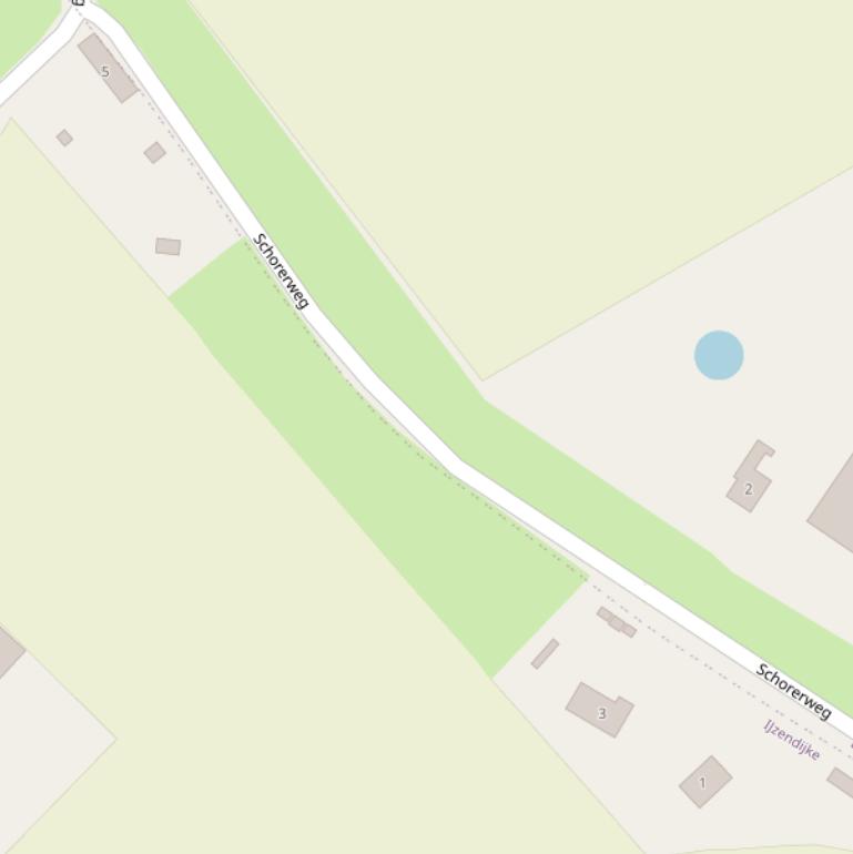 Kaart van de Schorerweg.