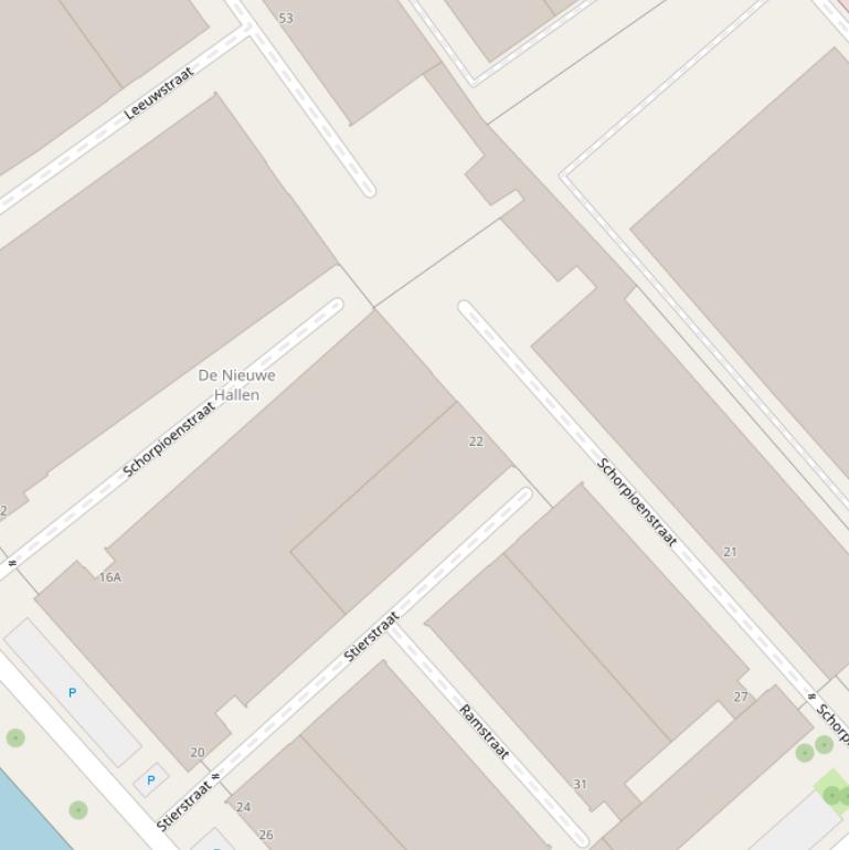 Kaart van de Schorpioenstraat.