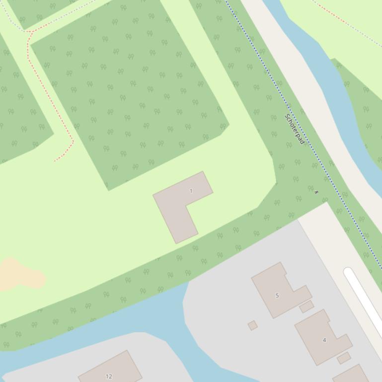 Kaart van het Schoterpad.