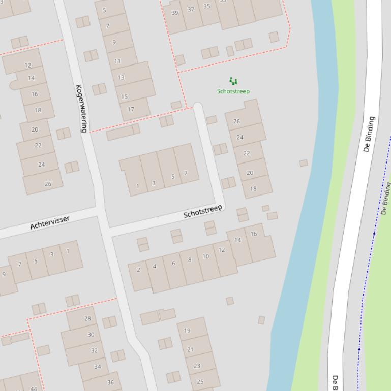 Kaart van  Schotstreep.