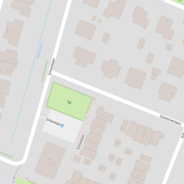 Kaart van de Schoutlaan.