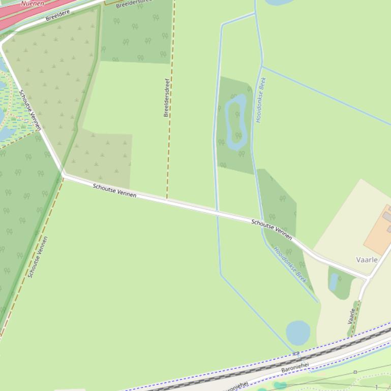 Kaart van  Schoutse Vennen.