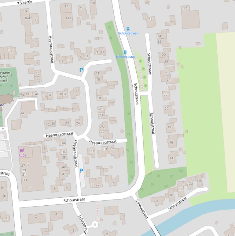 Kaart van de Schoutstraat.