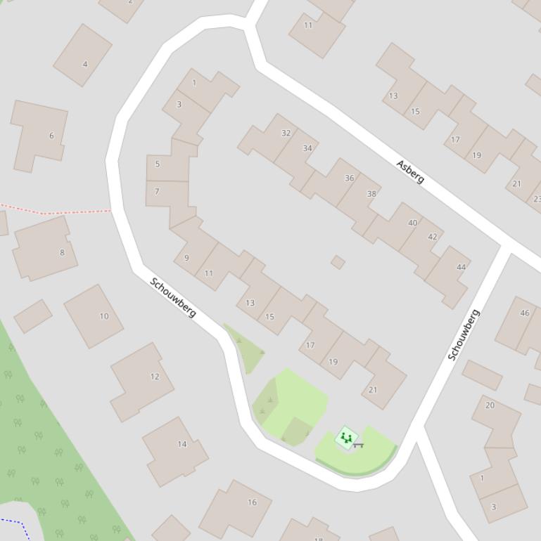 Kaart van  Schouwberg.