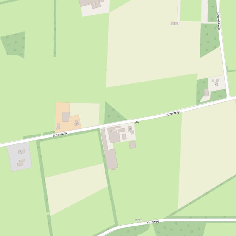 Kaart van de Schouwdijk.