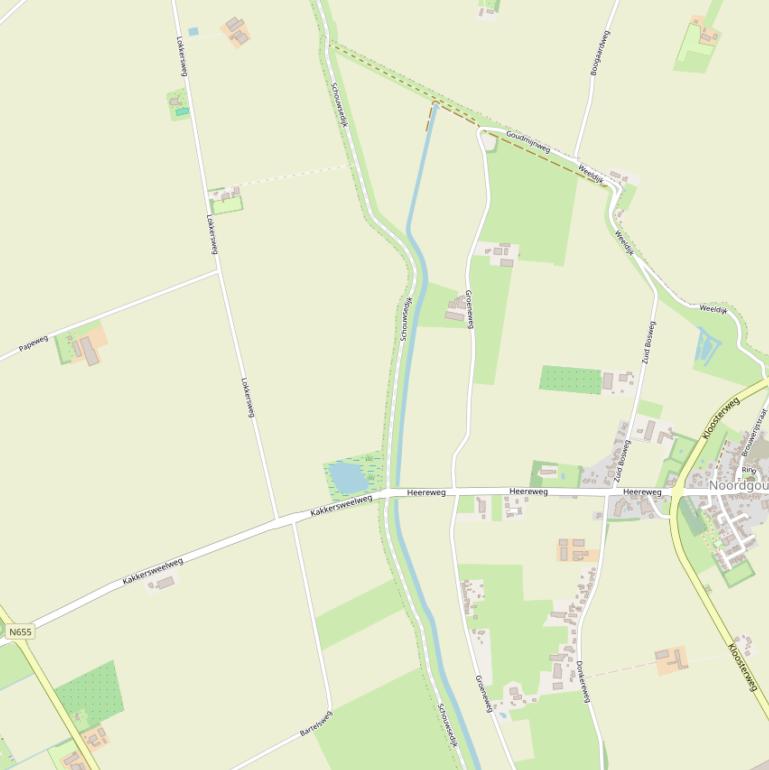 Kaart van de Schouwsedijk.