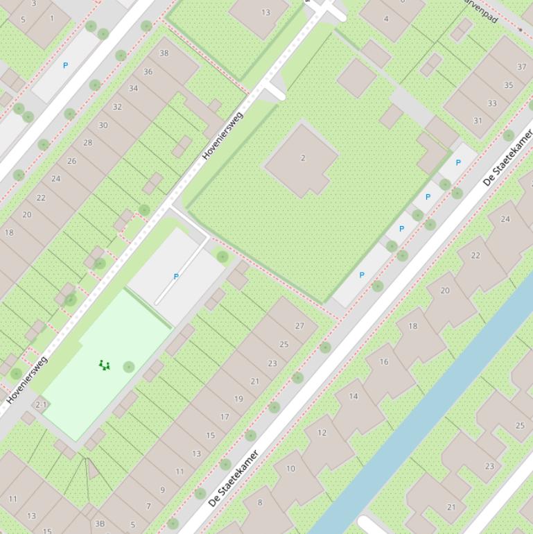 Kaart van het Schovenpad.