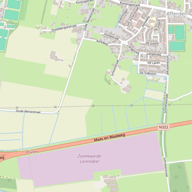 Kaart van de Schriksestraat.