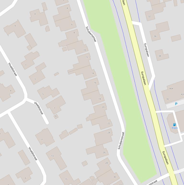 Kaart van de Schubertstraat.