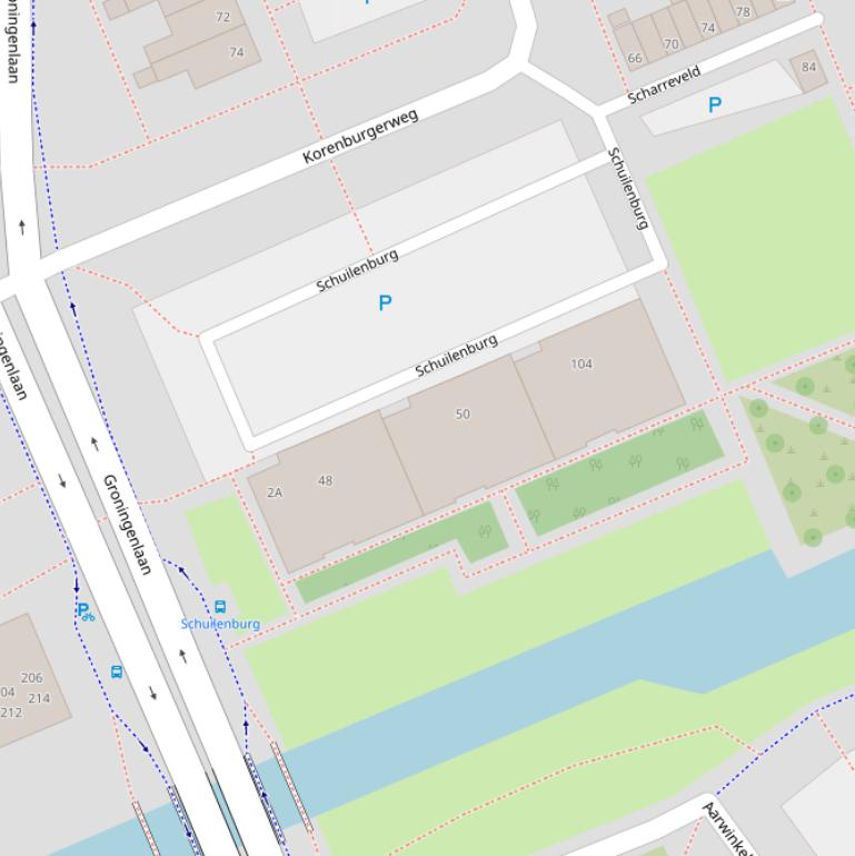 Kaart van  Schuilenburg.