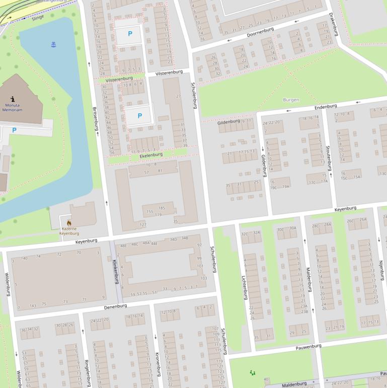 Kaart van  Schuilenburg.