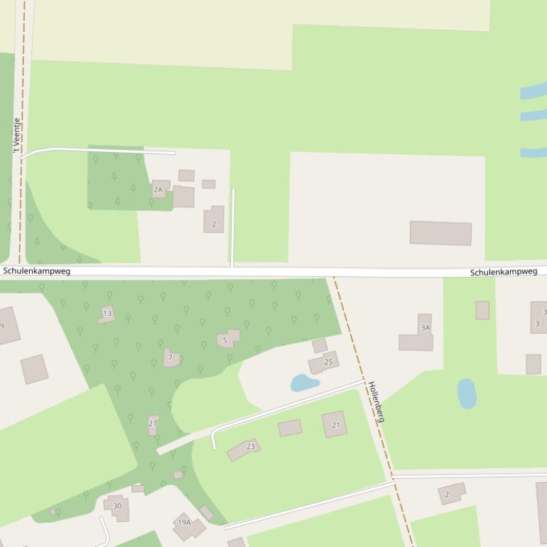 Kaart van de Schulenkampweg.