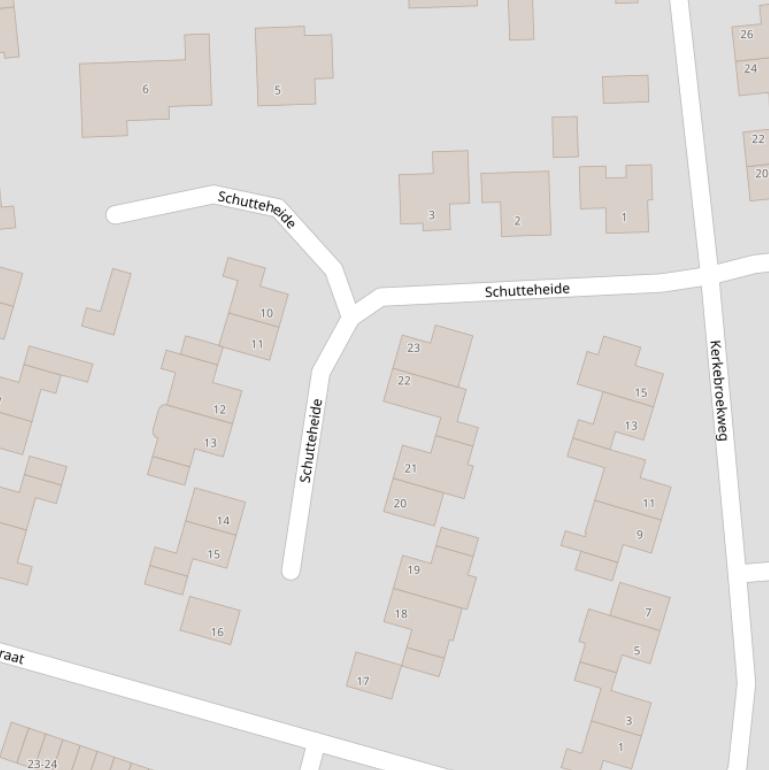 Kaart van  Schutteheide.