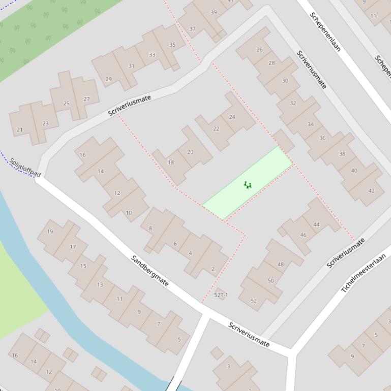 Kaart van  Scriveriusmate.