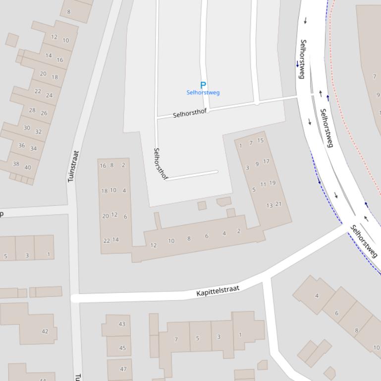 Kaart van de Selhorsthof.